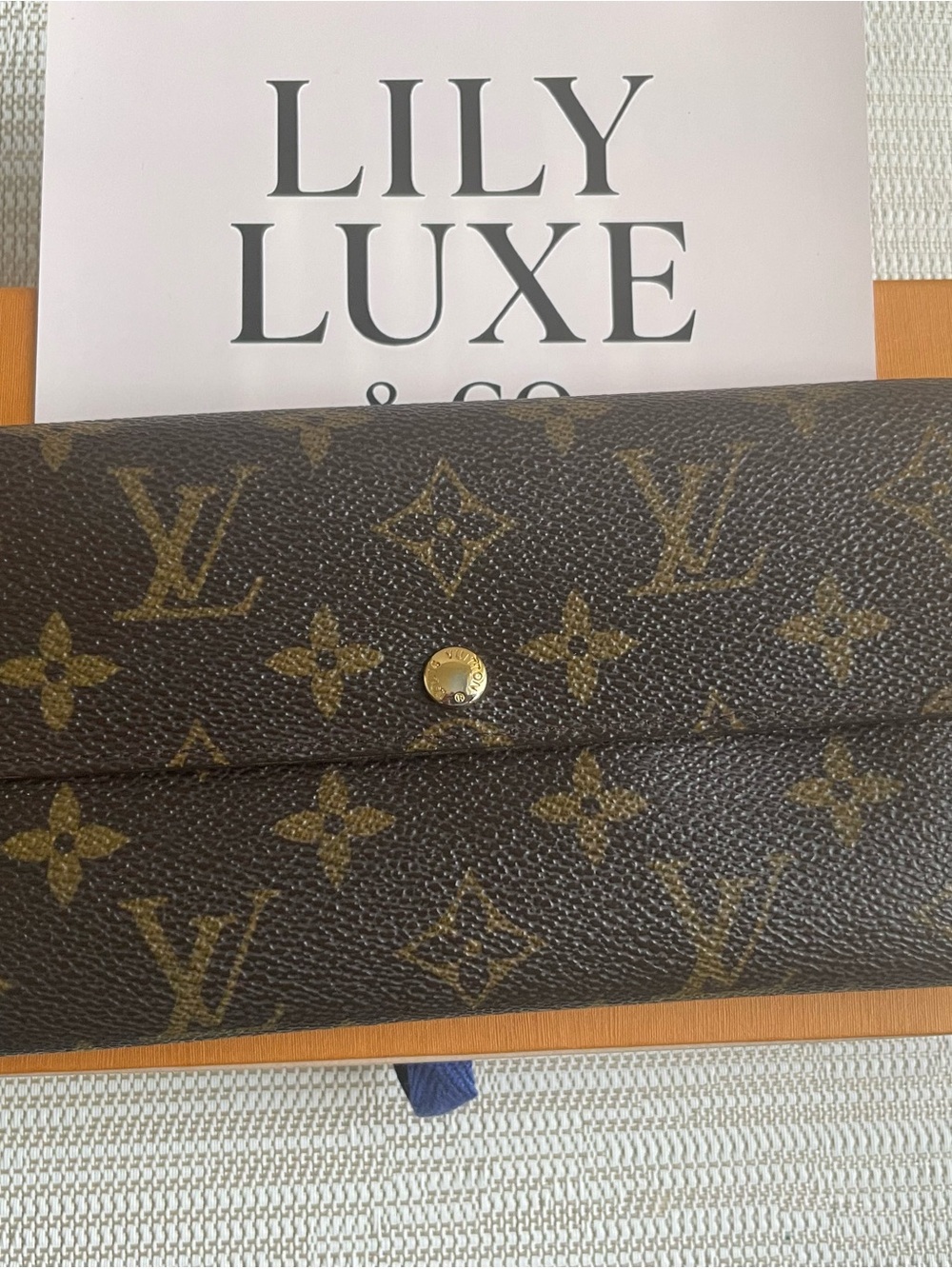 Louis Vuitton Monogram Canvas Sarah Wallet